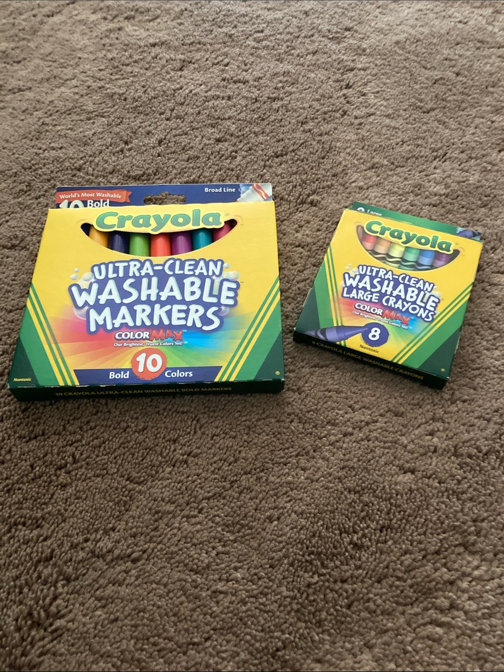Crayola washable crayons and markers set